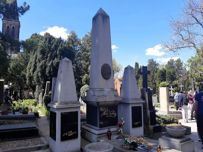 The grave of Czech composer Bedrich Smetana